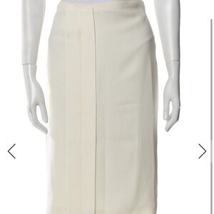Calvin Klein Collection Ivory Midi Skirt